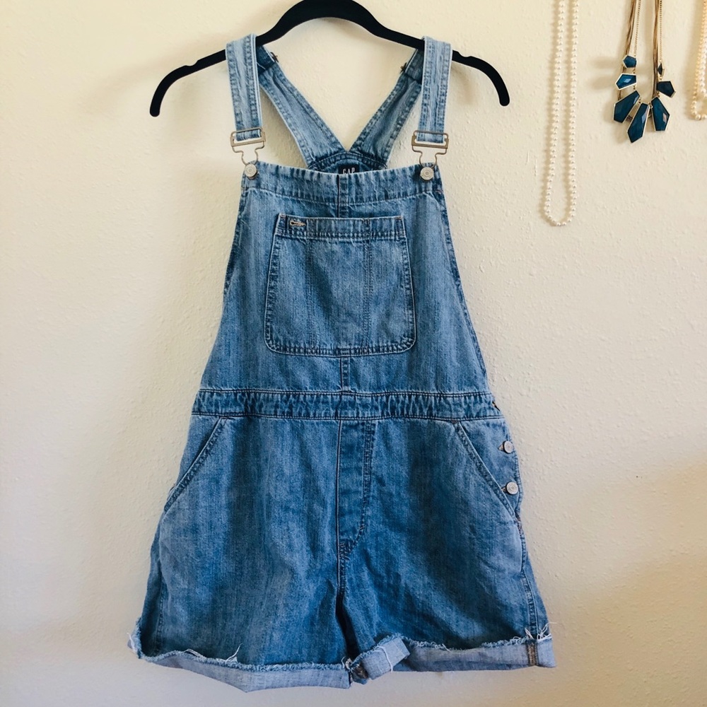 Gap Short Overalls (Shortalls) with Raw Hem
